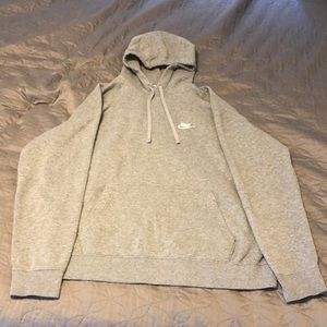 Mens Large Nike Gray Hoodie